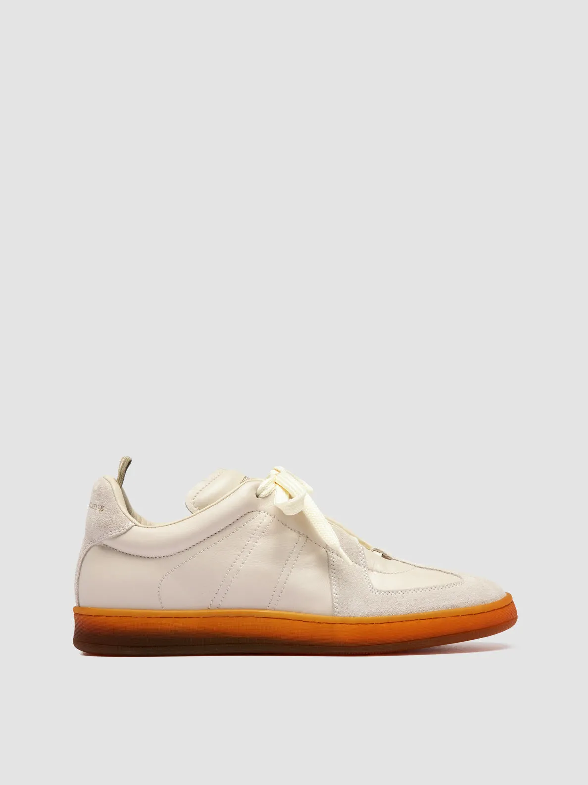 MILITIA 102 - White Leather and Suede Low Top Sneakers sold by Officine Creative