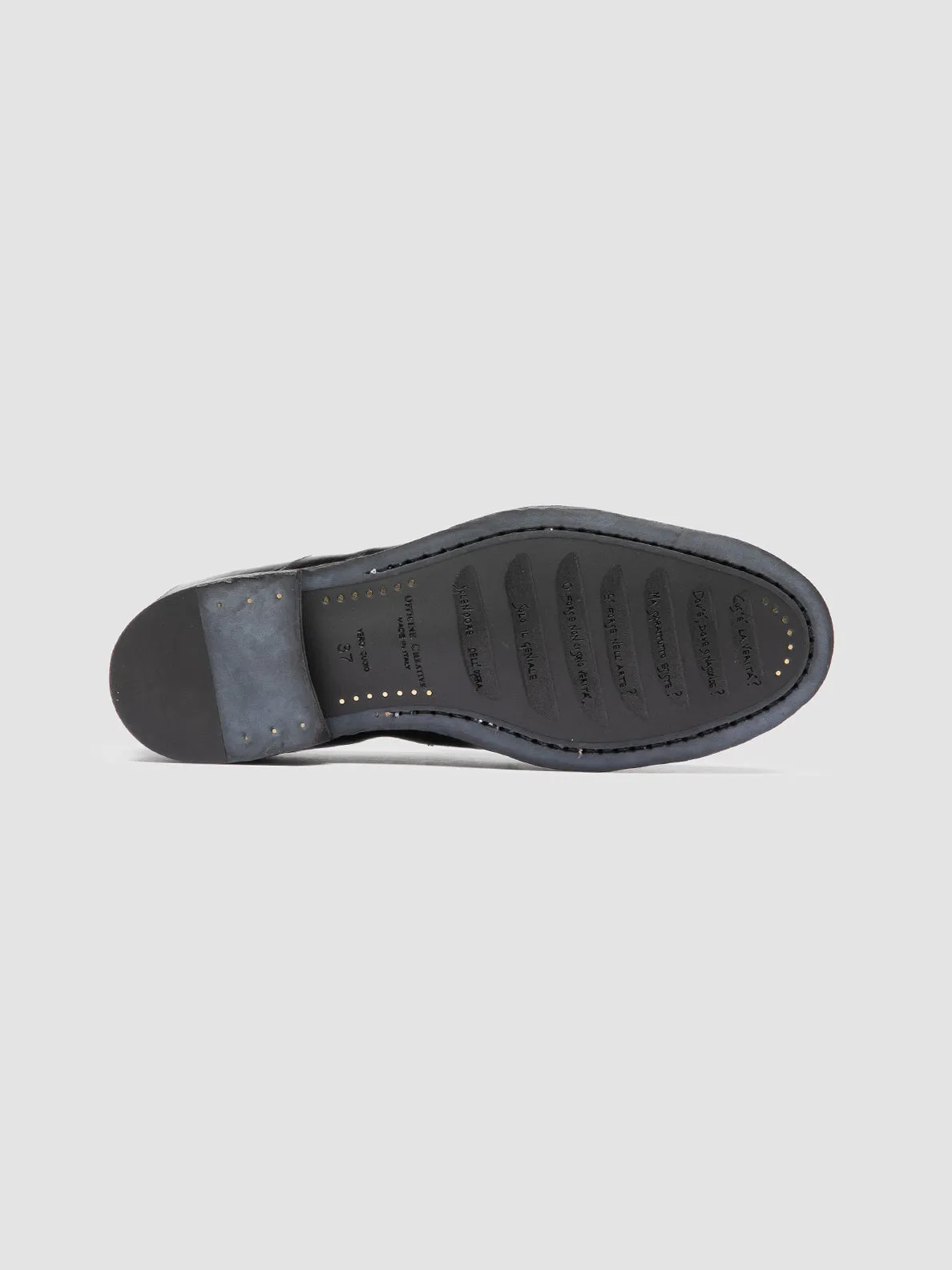 SOLITUDE 107 - Black Leather Penny Loafers sold by Officine Creative product image thumbnail 5