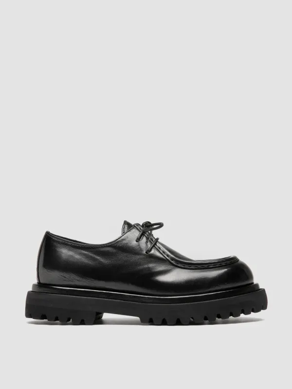 WISAL DD 125 - Black Leather Derby Shoes sold by Officine Creative
