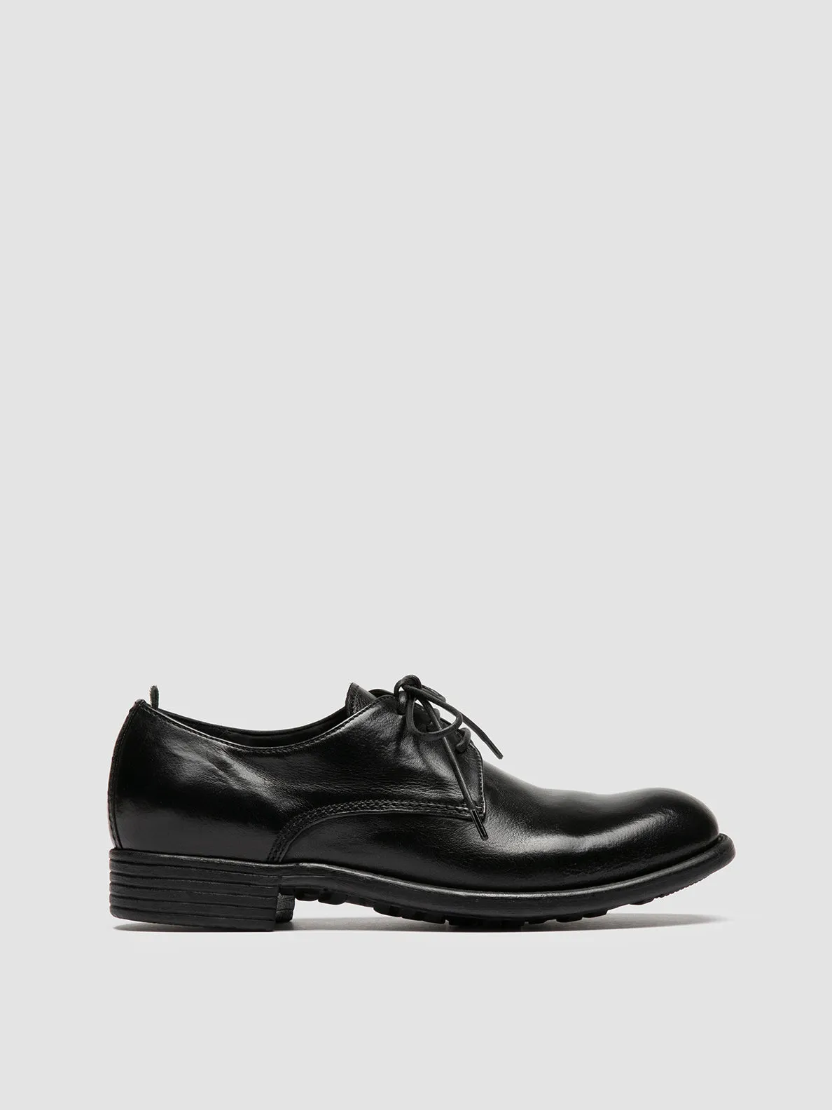CALIXTE 068 - Black Leather Derby Shoes sold by Officine Creative