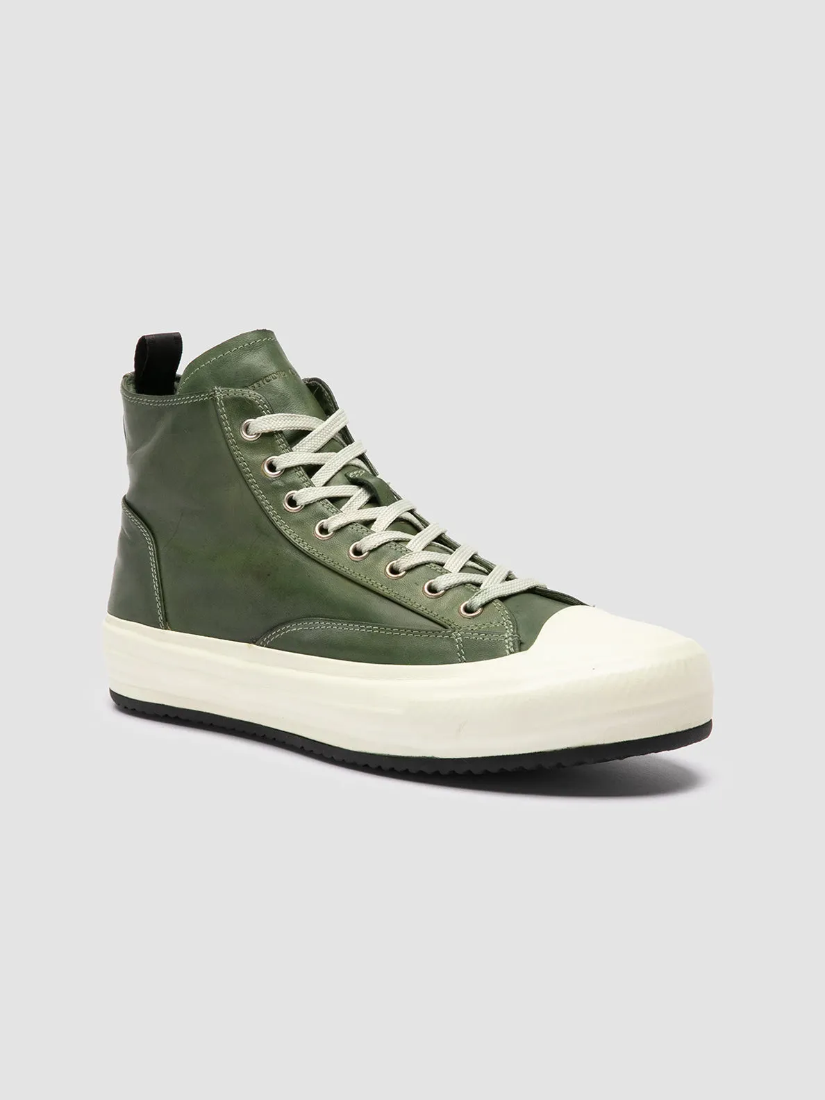 MES DD 002 - Green Leather Sneakers sold by Officine Creative product image thumbnail 3
