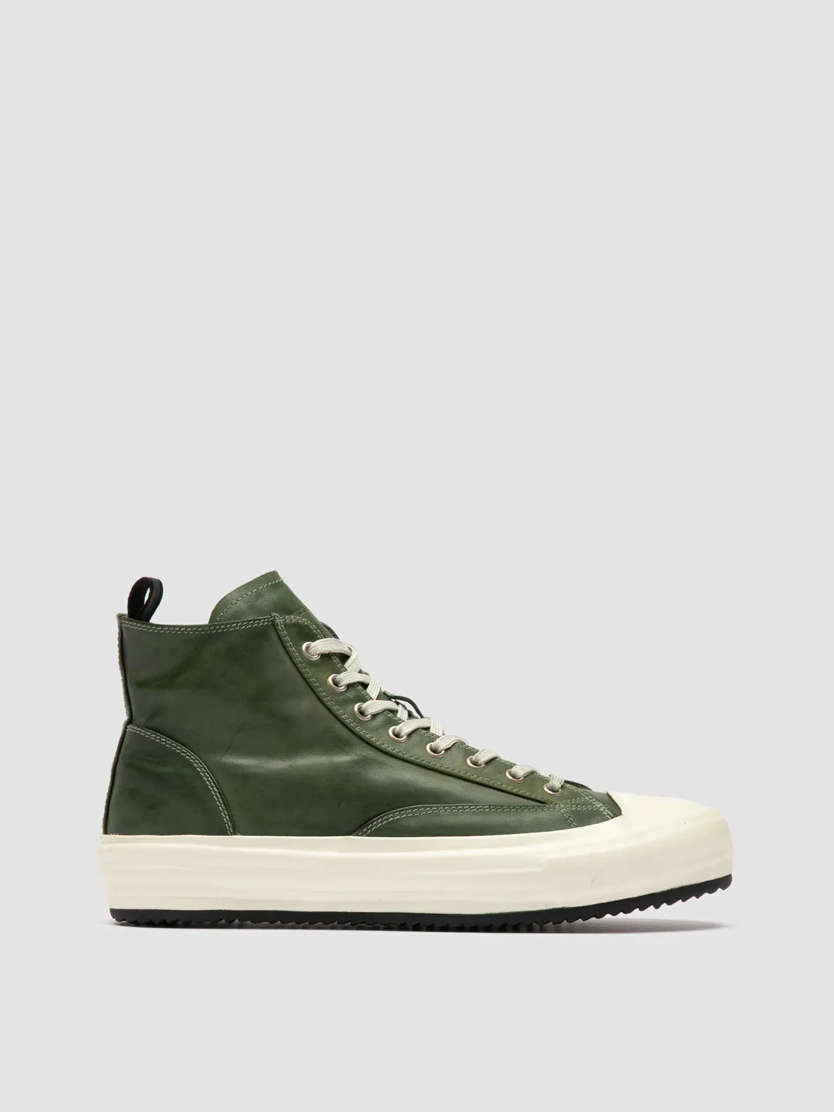MES DD 002 - Green Leather Sneakers sold by Officine Creative