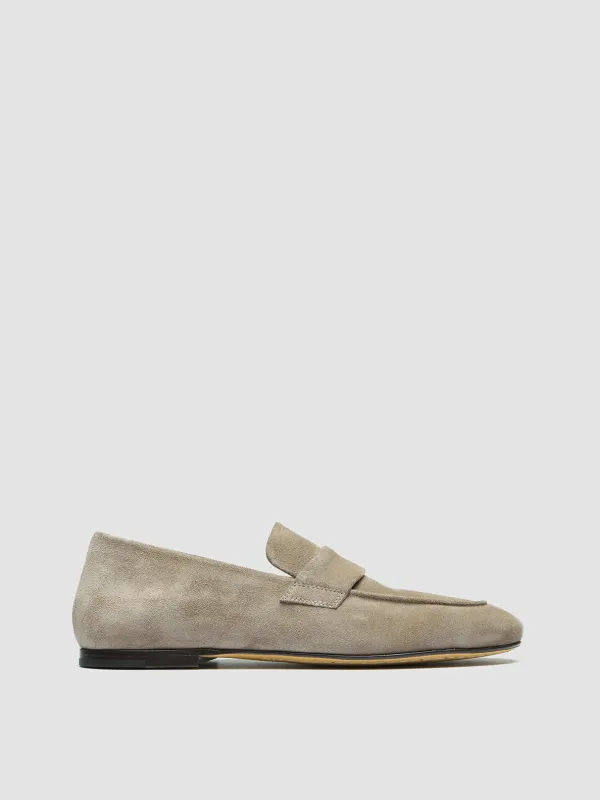 BLAIR 001 - Taupe Suede Loafers sold by Officine Creative