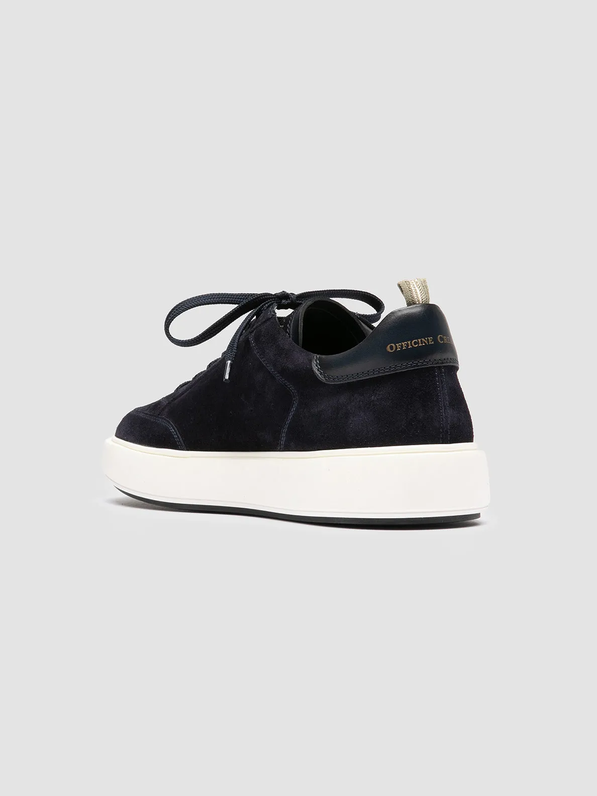 SEQUEL 002 - Blue Suede and Leather Low Top Sneakers sold by Officine Creative product image thumbnail 4