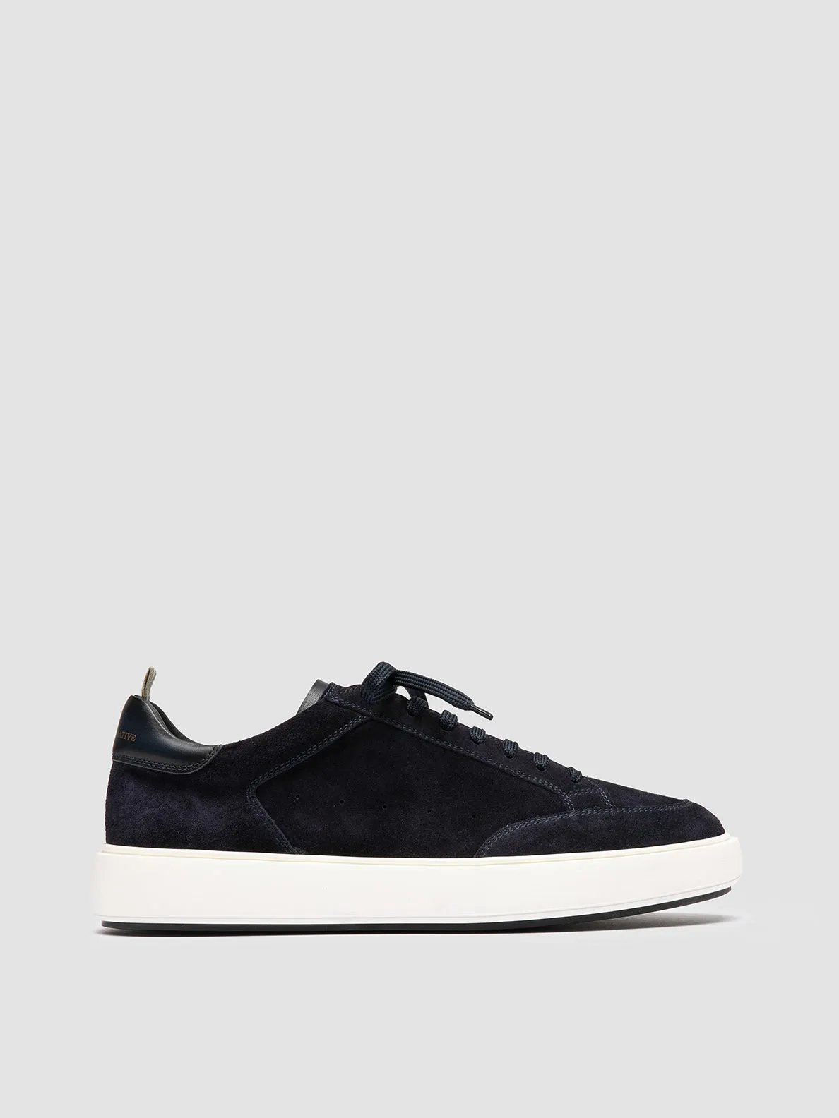 SEQUEL 002 - Blue Suede and Leather Low Top Sneakers sold by Officine Creative