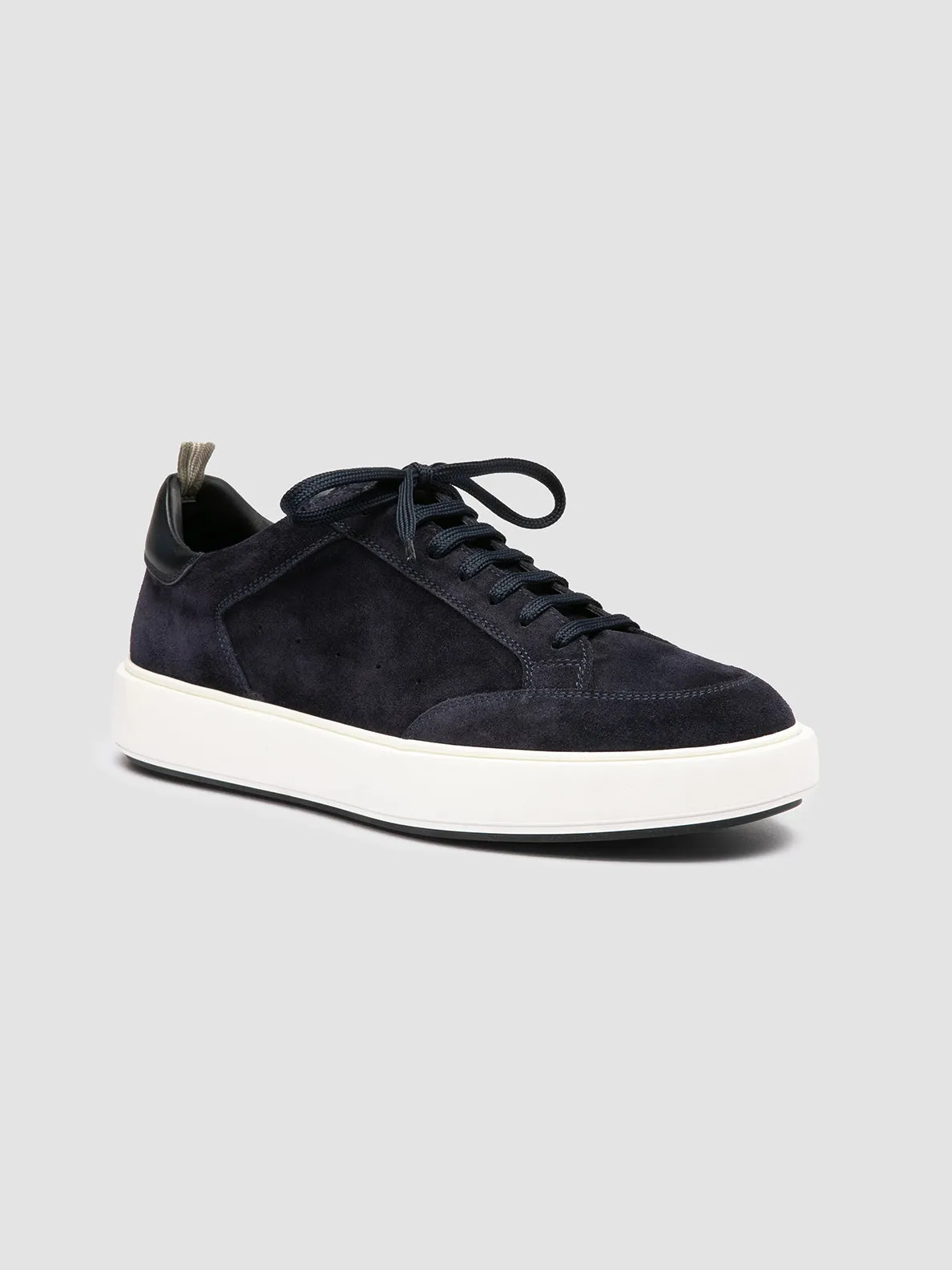 SEQUEL 002 - Blue Suede and Leather Low Top Sneakers sold by Officine Creative product image thumbnail 3
