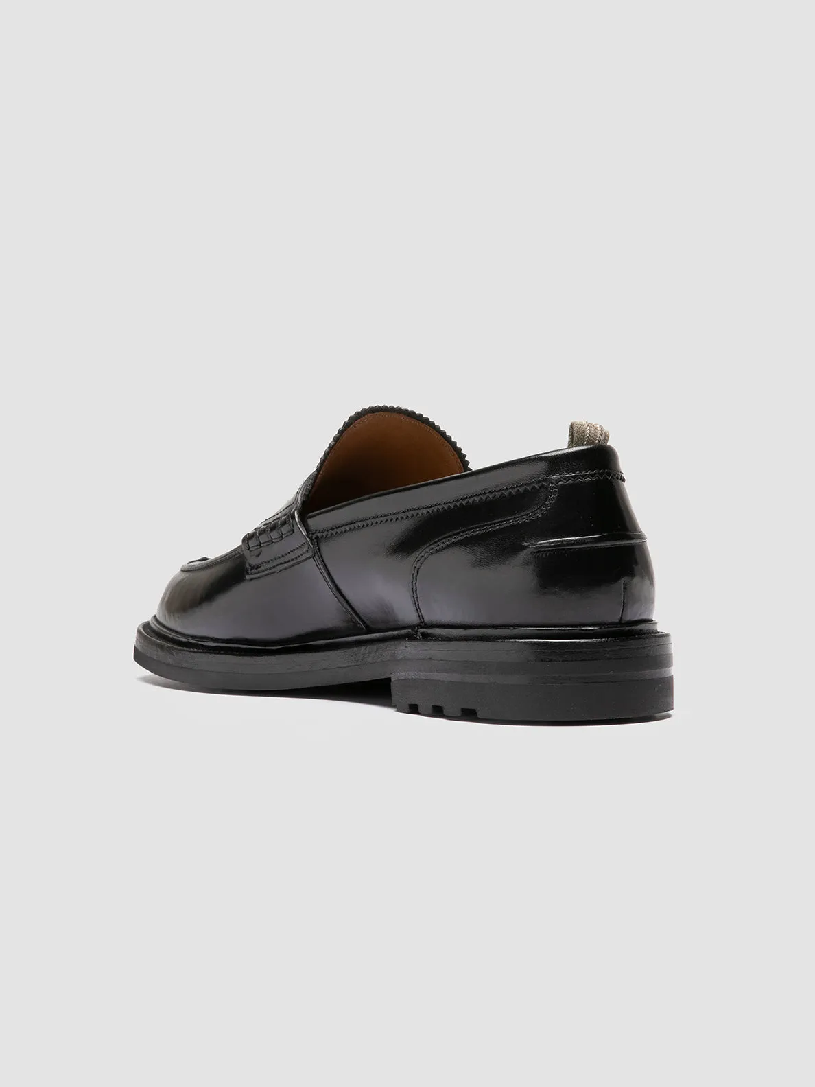 SAX FLEXI 001 - Black Leather Penny Loafers sold by Officine Creative product image thumbnail 4