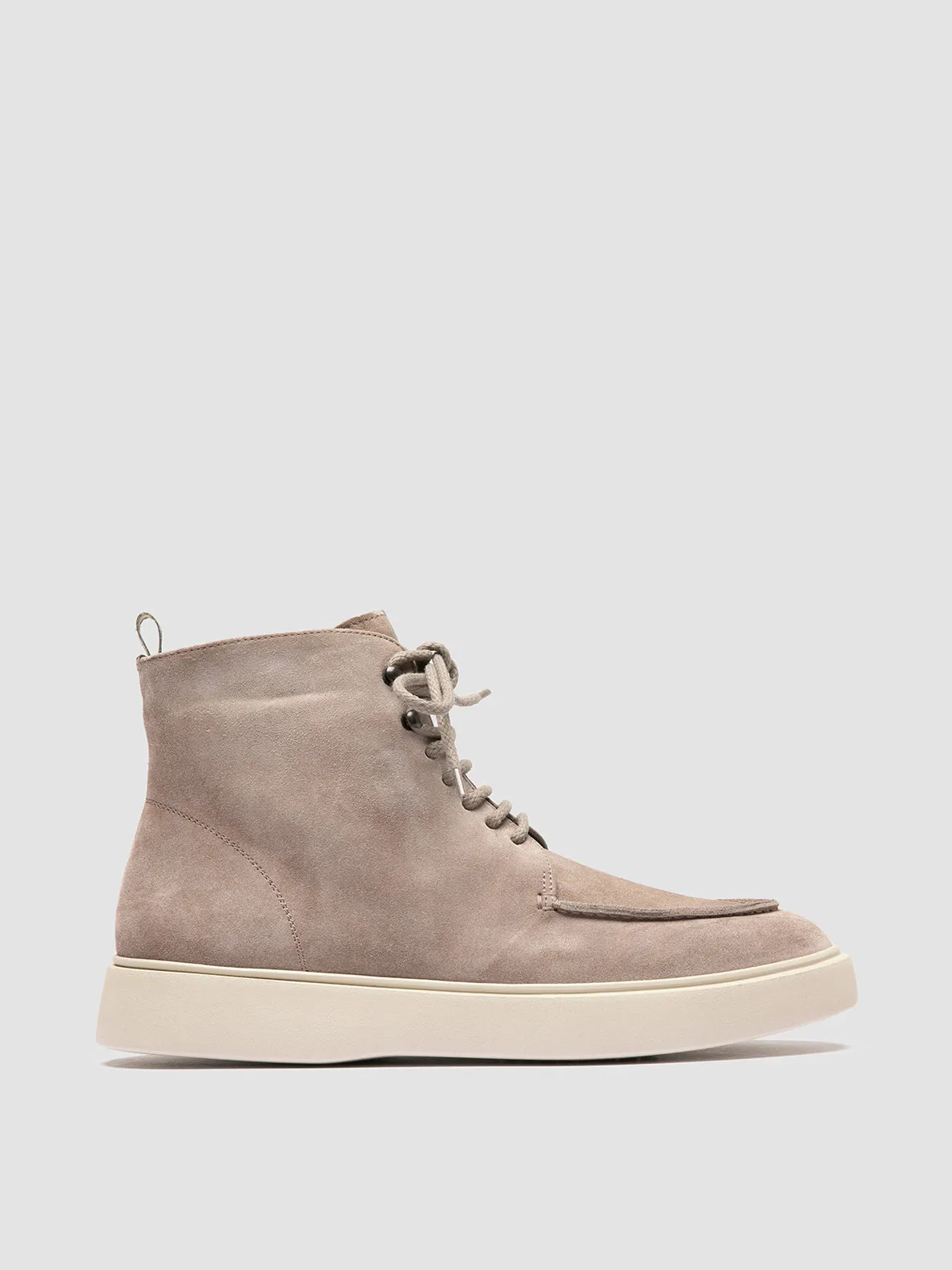 FRAME 004 - Grey Suede Lace-up Boots sold by Officine Creative