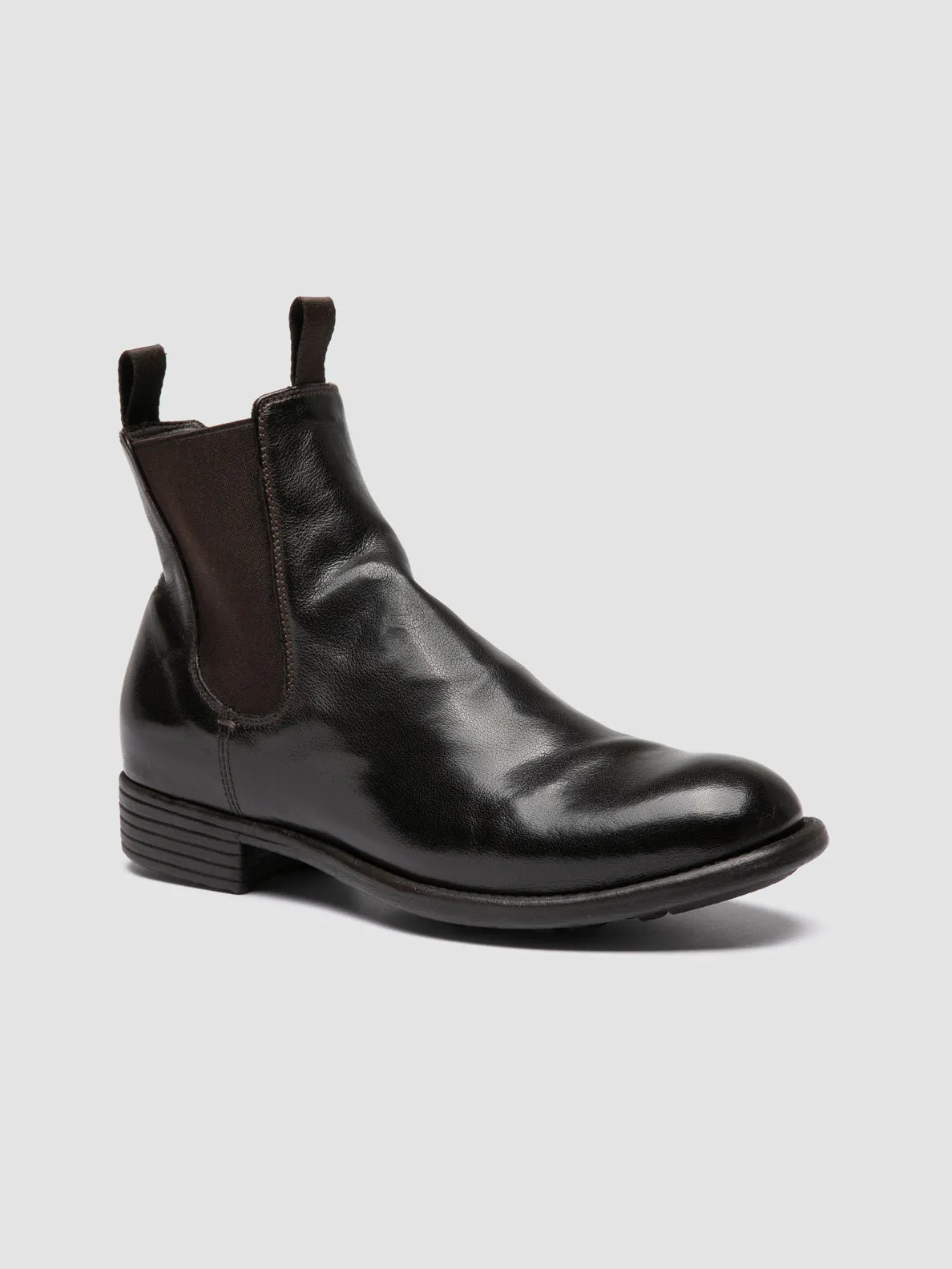 CALIXTE 004 - Dark Brown Leather Chelsea Boots sold by Officine Creative product image thumbnail 3