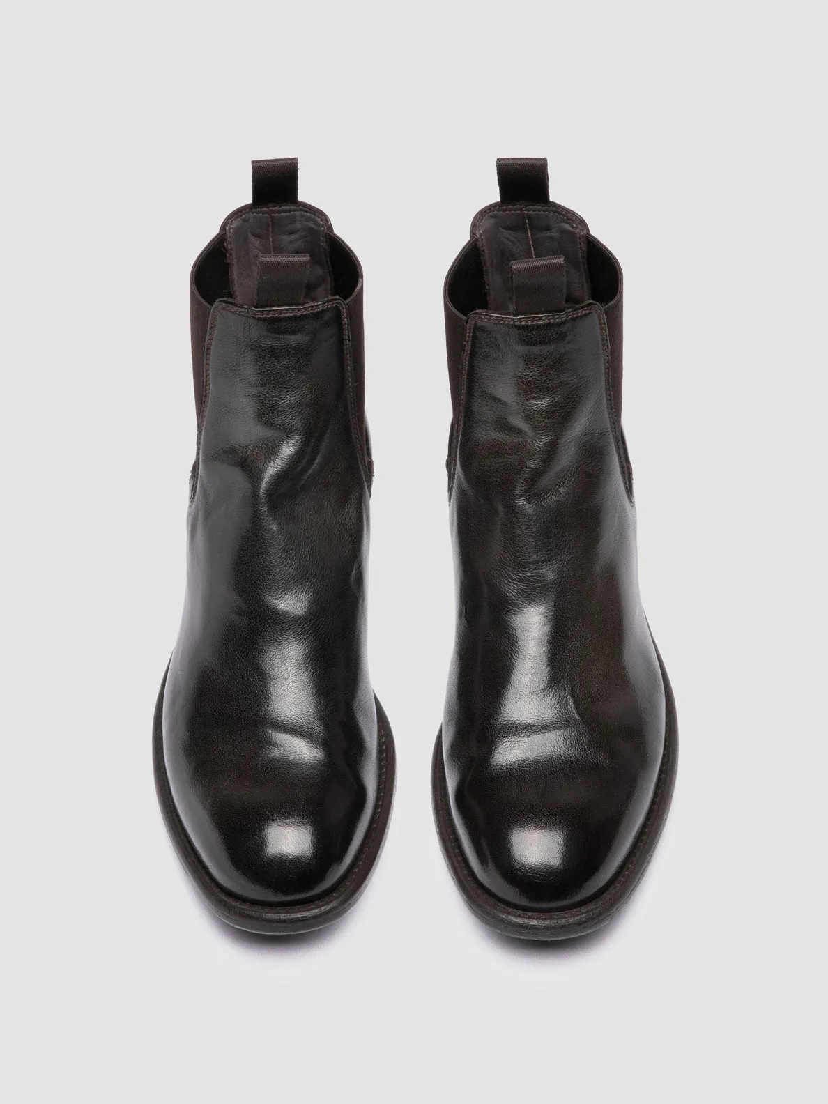 CALIXTE 004 - Dark Brown Leather Chelsea Boots sold by Officine Creative product image thumbnail 2