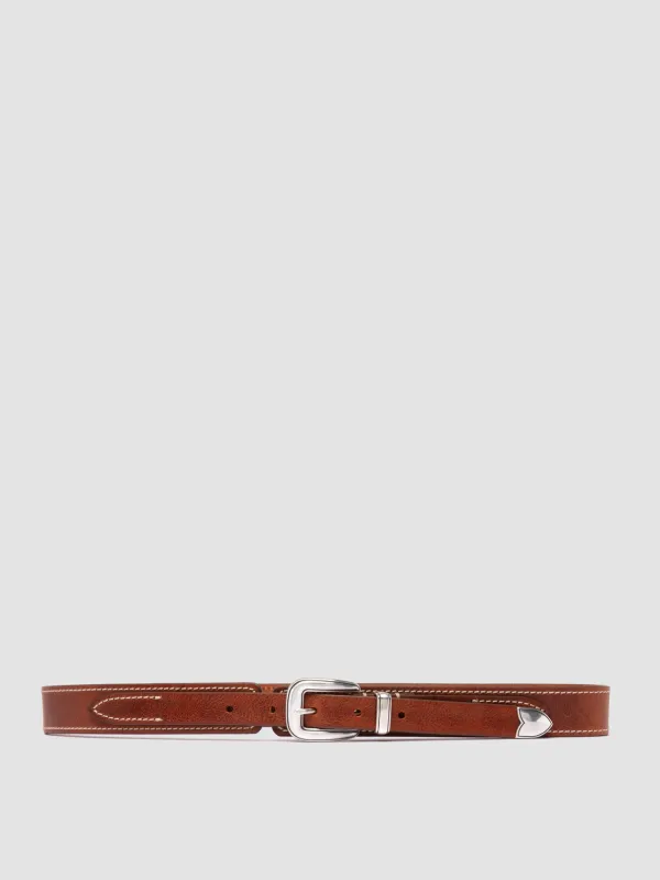 OC STRIP 097 - Light Brown Leather Belt sold by Officine Creative