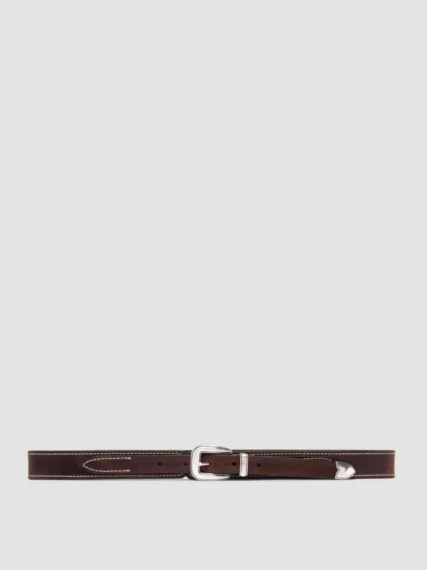 OC STRIP 097 - Dark Brown Leather Belt sold by Officine Creative