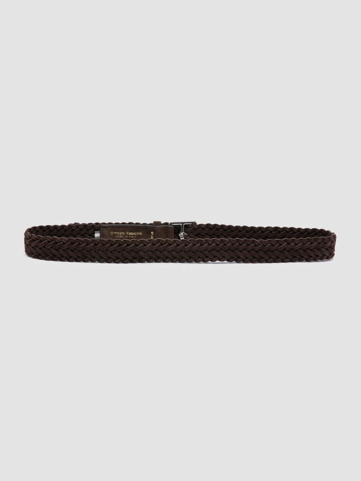 OC STRIP 055 - Dark Brown Suede Belt sold by Officine Creative product image thumbnail 3