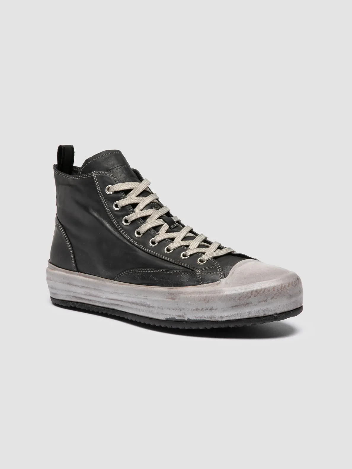 MES DD 002 - Black Leather Sneakers sold by Officine Creative product image thumbnail 3