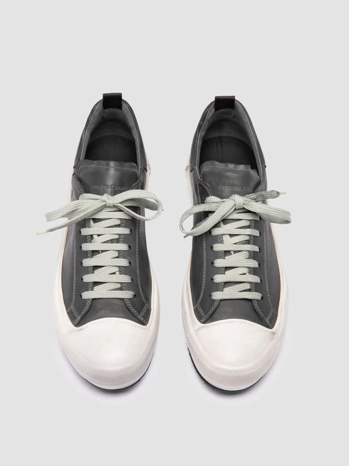 MES DD 001 - Dark Grey Leather Sneakers sold by Officine Creative product image thumbnail 2