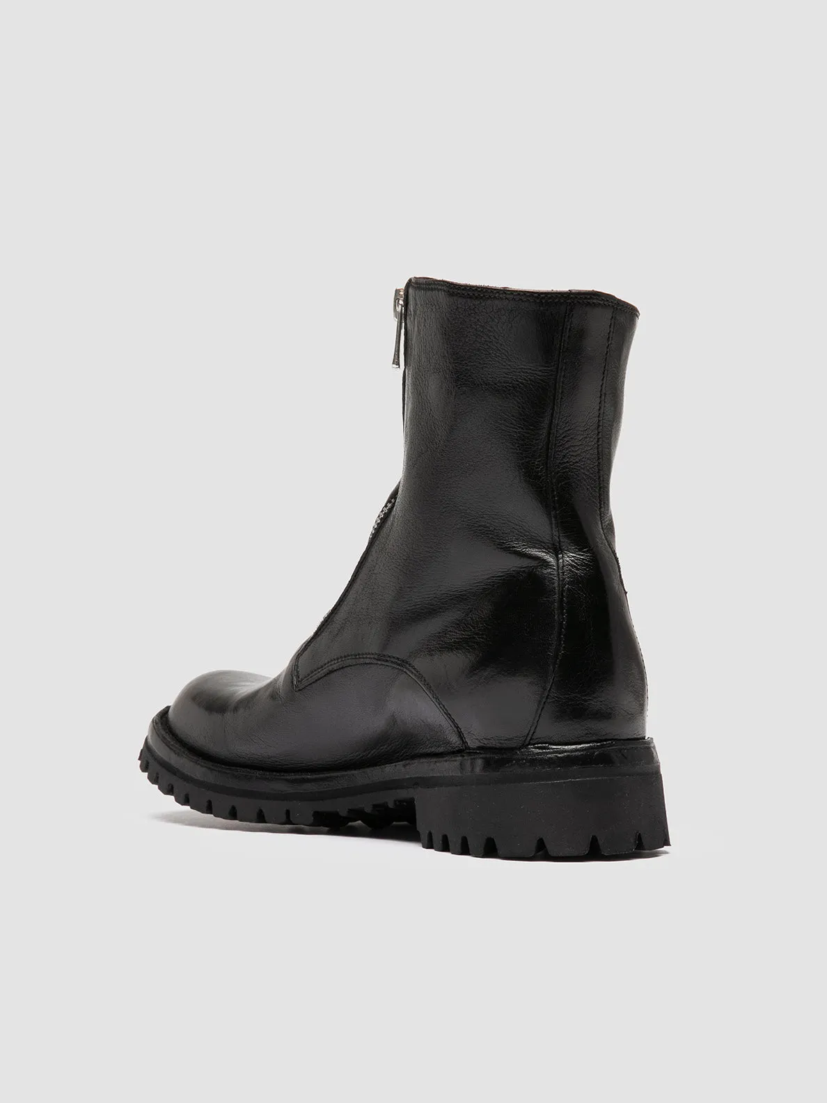 LORAINE 026 - Black Leather Zipped Boots sold by Officine Creative product image thumbnail 4