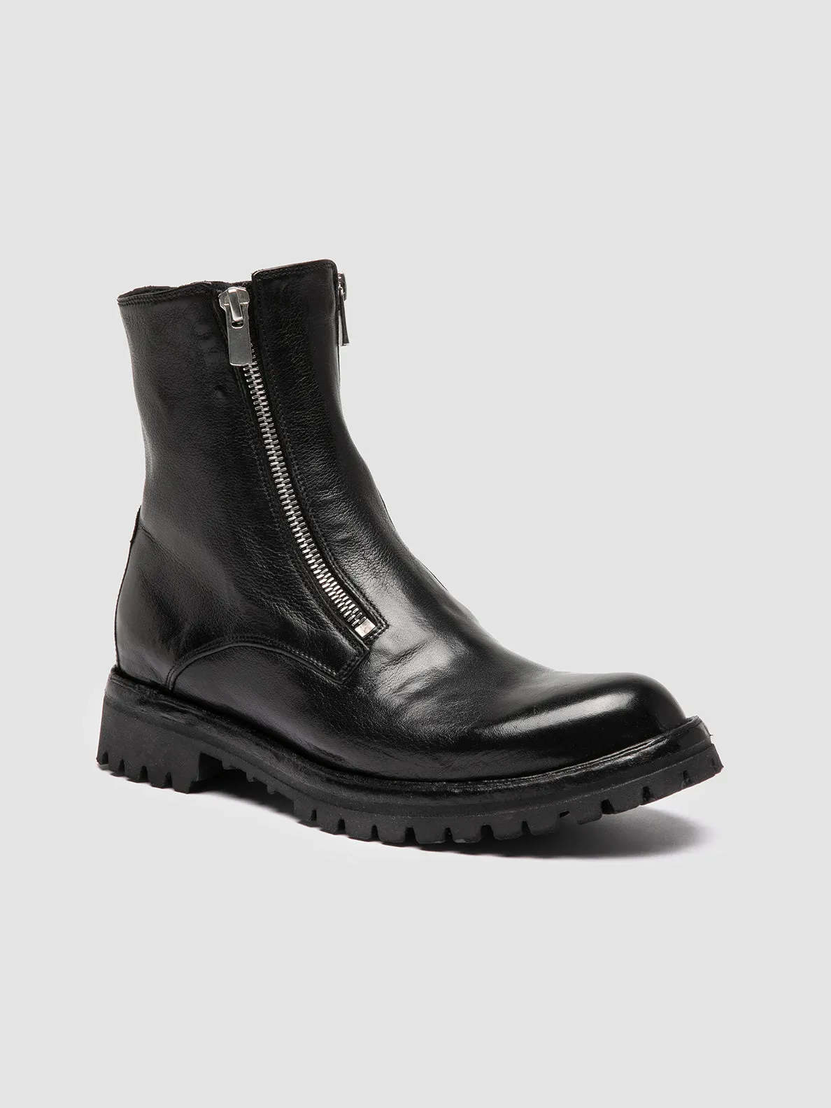 LORAINE 026 - Black Leather Zipped Boots sold by Officine Creative product image thumbnail 3