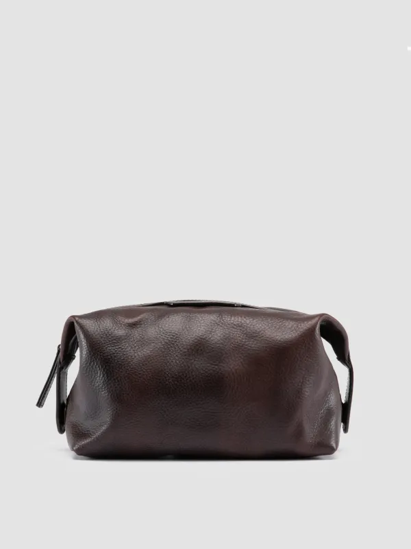VANITY CASE 001 - Brown Leather Pouch sold by Officine Creative