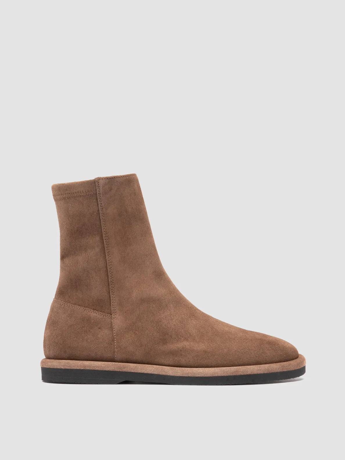 MARJORY 106 - Brown Suede Zipped Boots sold by Officine Creative