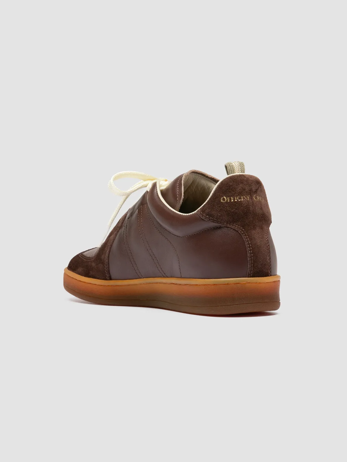 MILITIA 102 - Dark Brown Leather and Suede Sneakers sold by Officine Creative product image thumbnail 4