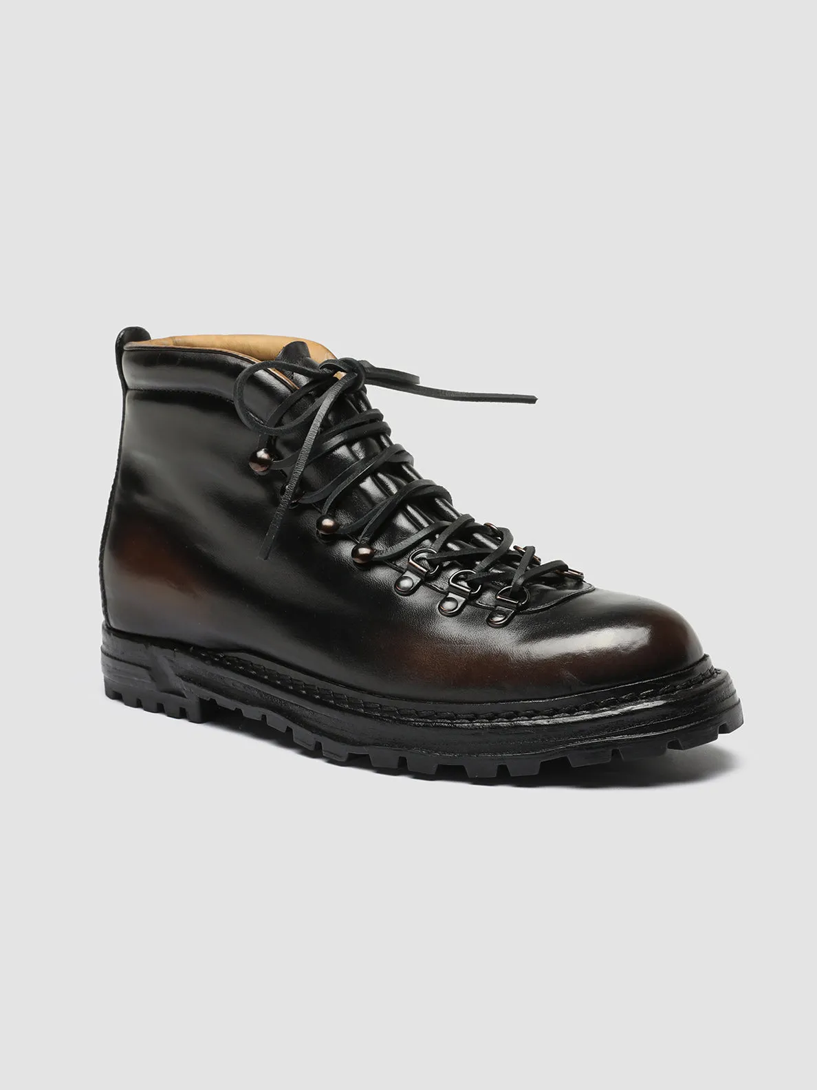 ARTIK 001 - Dark Brown Leather Lace Up Boots sold by Officine Creative product image thumbnail 3