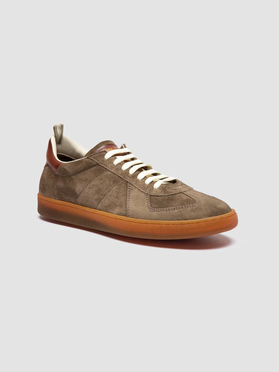 MILITIA 002 - Taupe Suede and Leather Low Top Sneakers sold by Officine Creative product image thumbnail 3