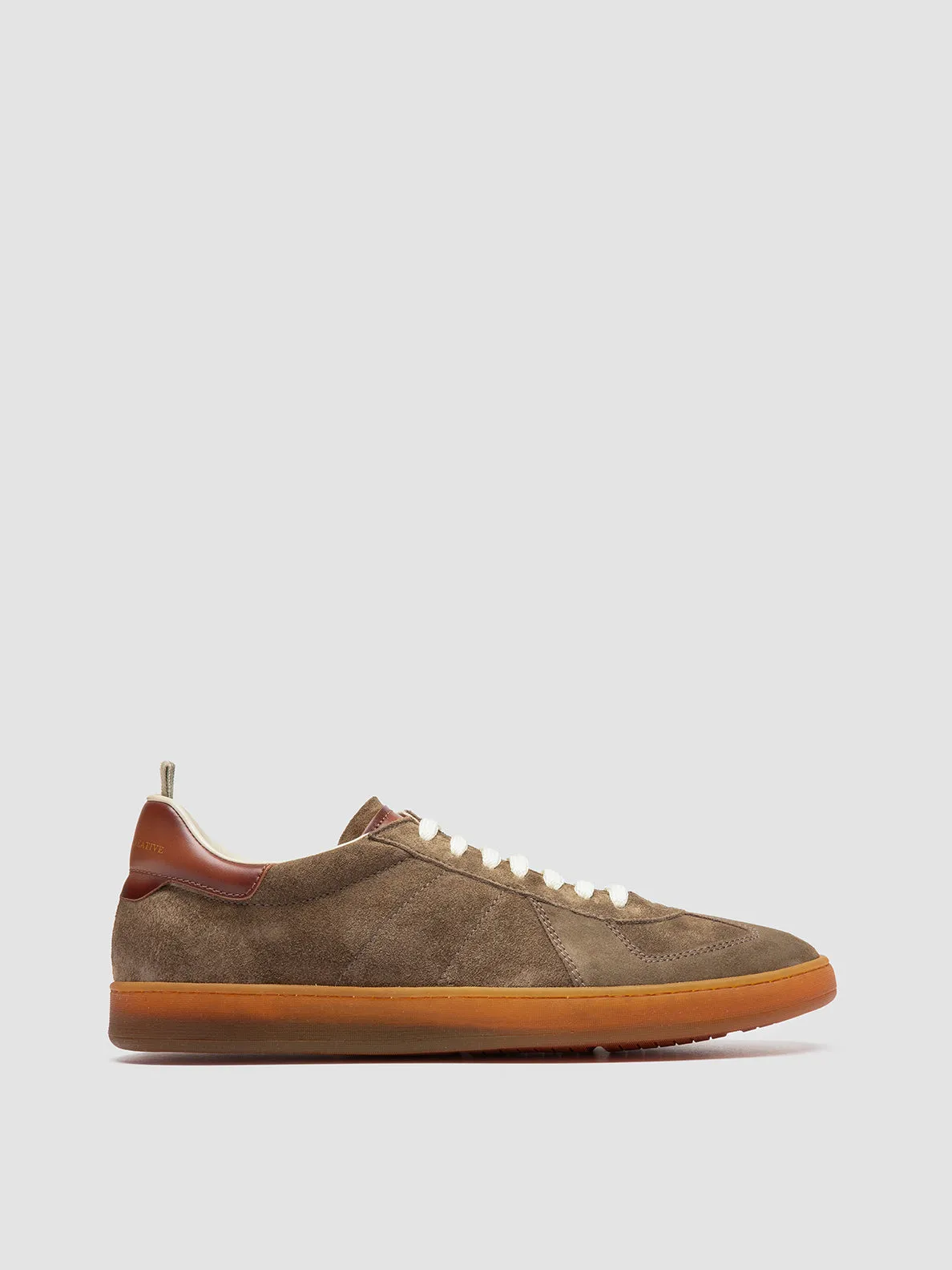 MILITIA 002 - Taupe Suede and Leather Low Top Sneakers sold by Officine Creative
