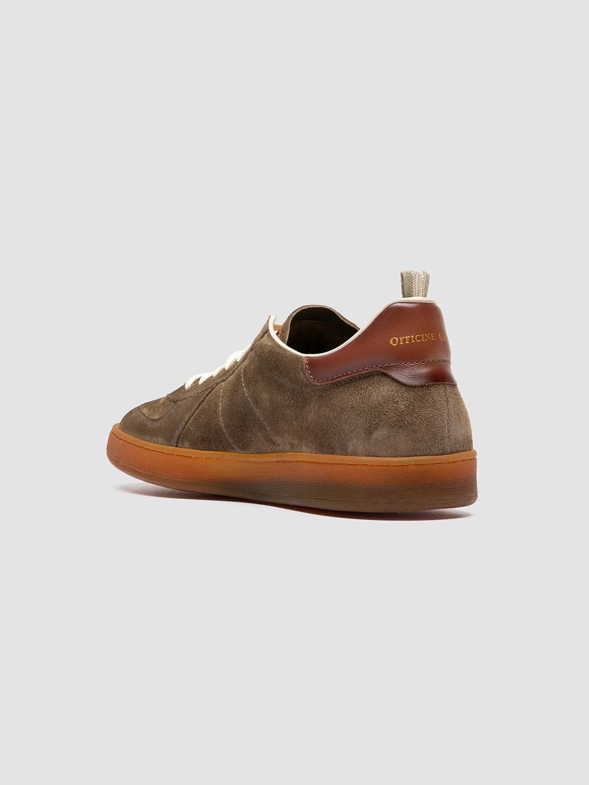 MILITIA 002 - Taupe Suede and Leather Low Top Sneakers sold by Officine Creative product image thumbnail 4
