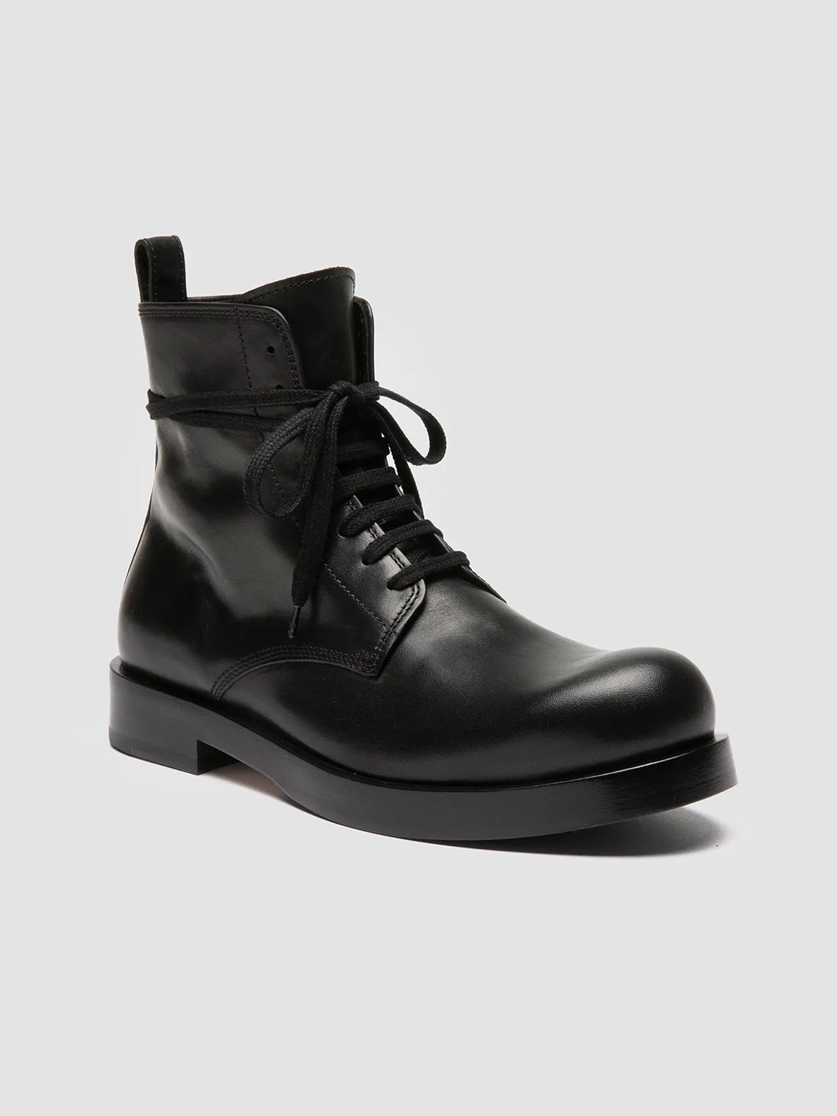 BULLA 002 - Black Leather Lace-up Boots sold by Officine Creative product image thumbnail 3