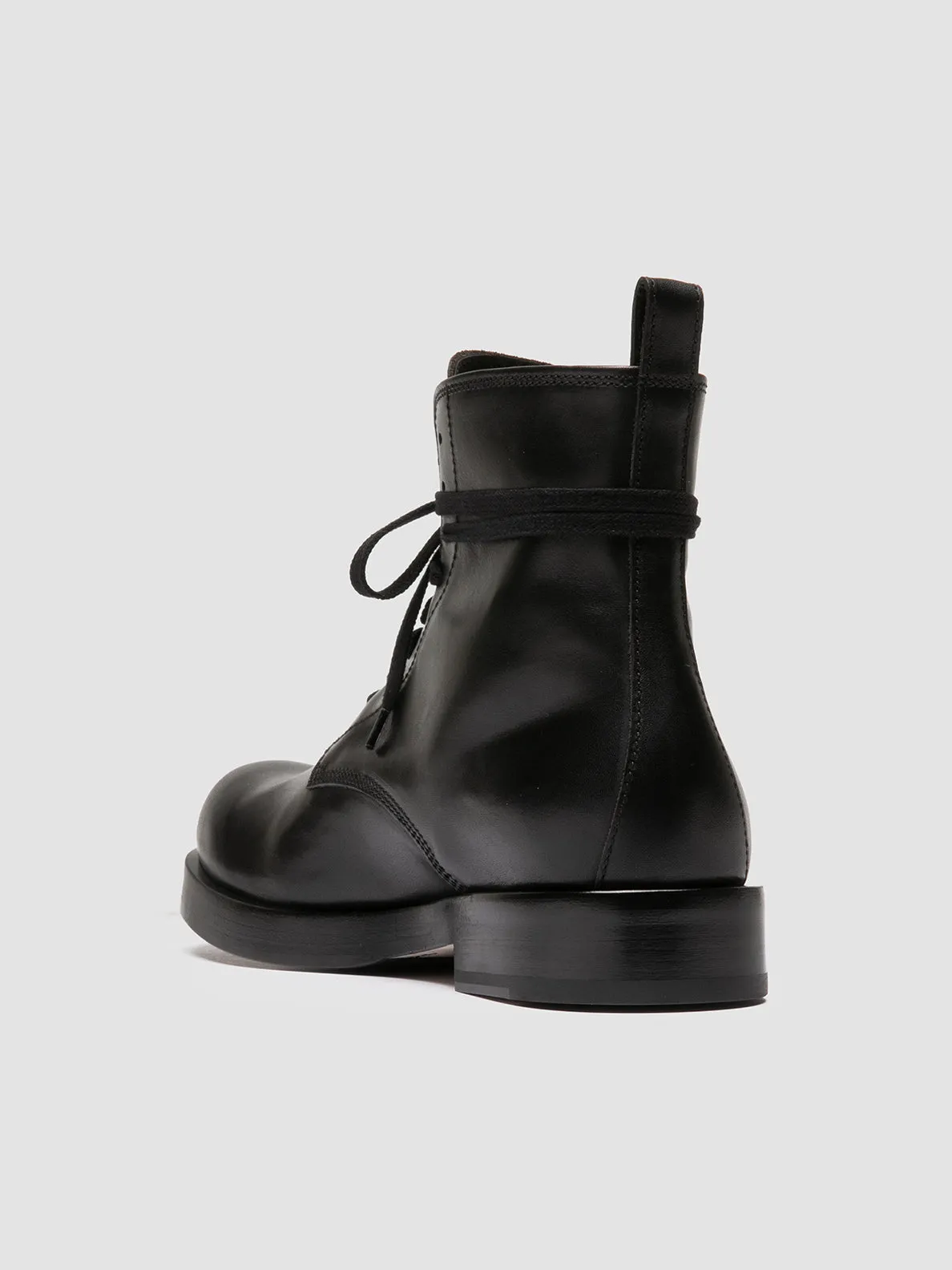 BULLA 002 - Black Leather Lace-up Boots sold by Officine Creative product image thumbnail 4