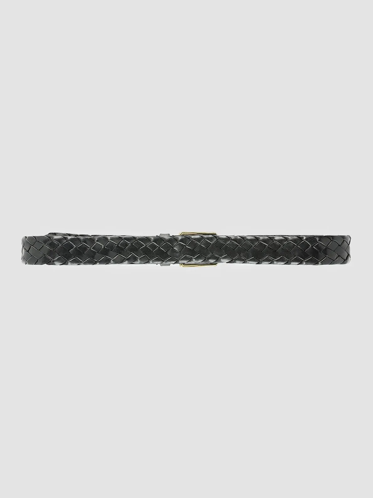 OC STRIP 21 - Black Woven Leather Belt sold by Officine Creative product image thumbnail 3