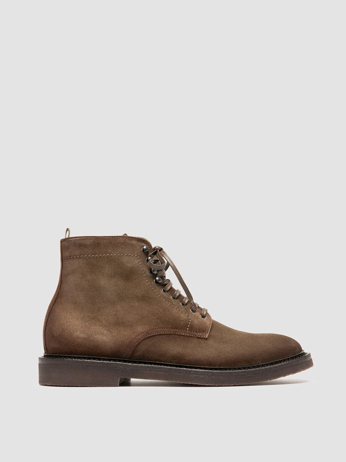 HOPKINS FLEXI 203 - Taupe Suede Lace-up Boots sold by Officine Creative