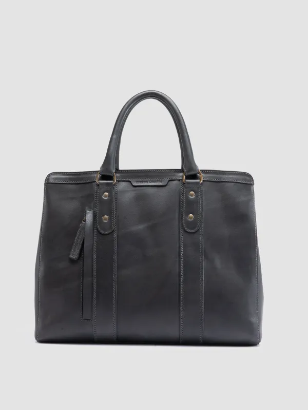 RARE 046 - Grey Leather Briefcase sold by Officine Creative