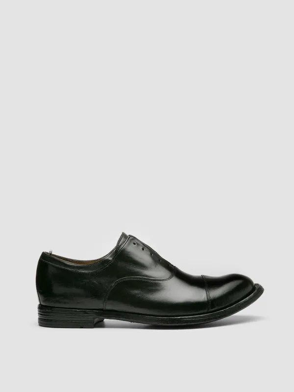 ANATOMIA 015 - Black Leather Oxford Shoes made by Officine Creative