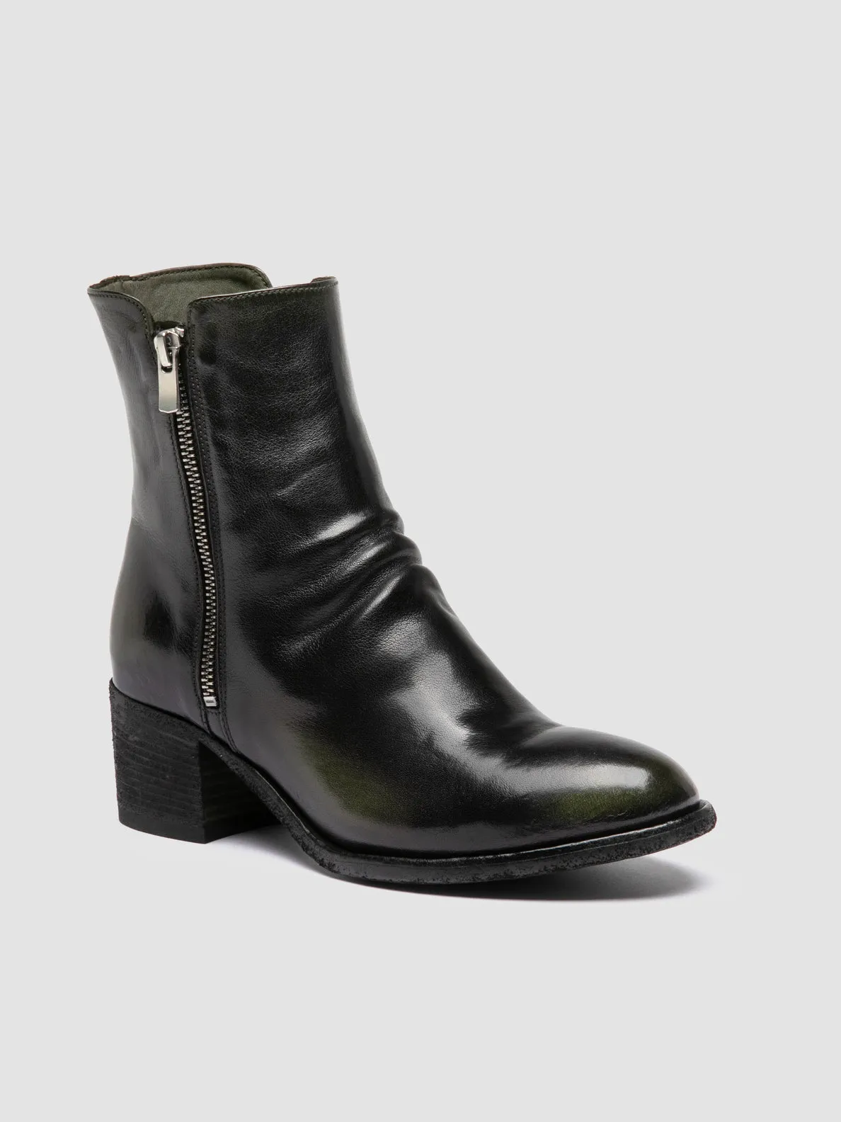 DENNER 103 - Green Leather Booties sold by Officine Creative product image thumbnail 3