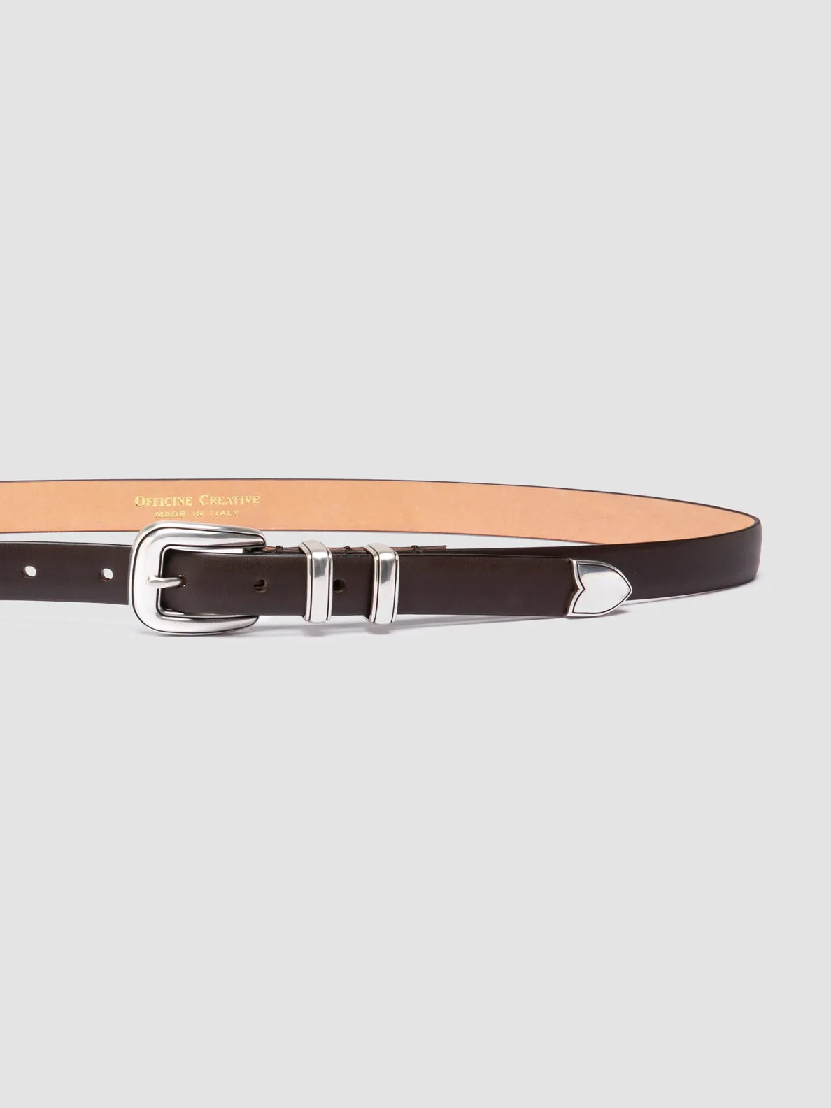 OC STRIP 091 - Dark Brown Leather Belt sold by Officine Creative product image thumbnail 4