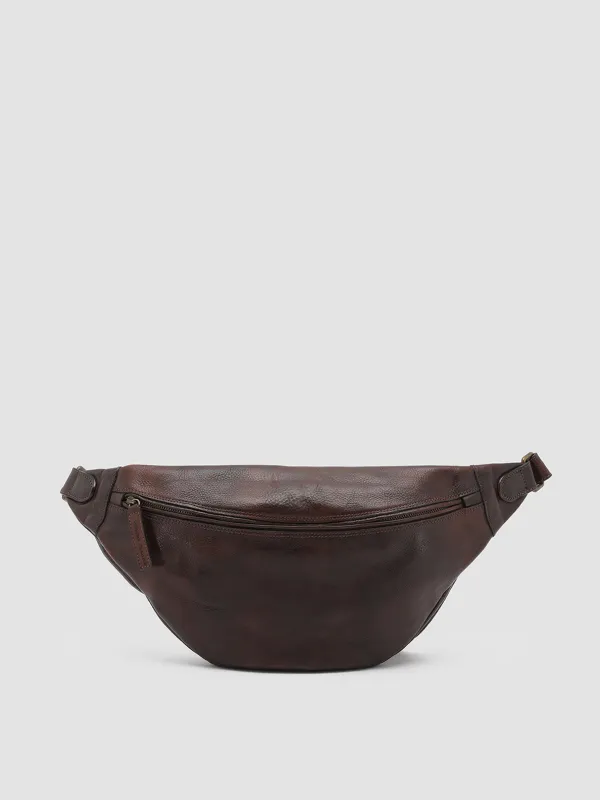 RARE 28 - Brown Leather Waist Belt sold by Officine Creative