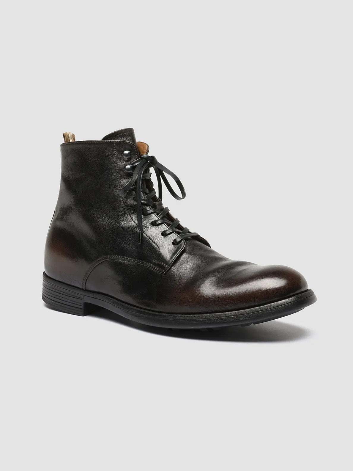 CHRONICLE 004 - Dark Brown Leather Ankle Boots sold by Officine Creative product image thumbnail 3