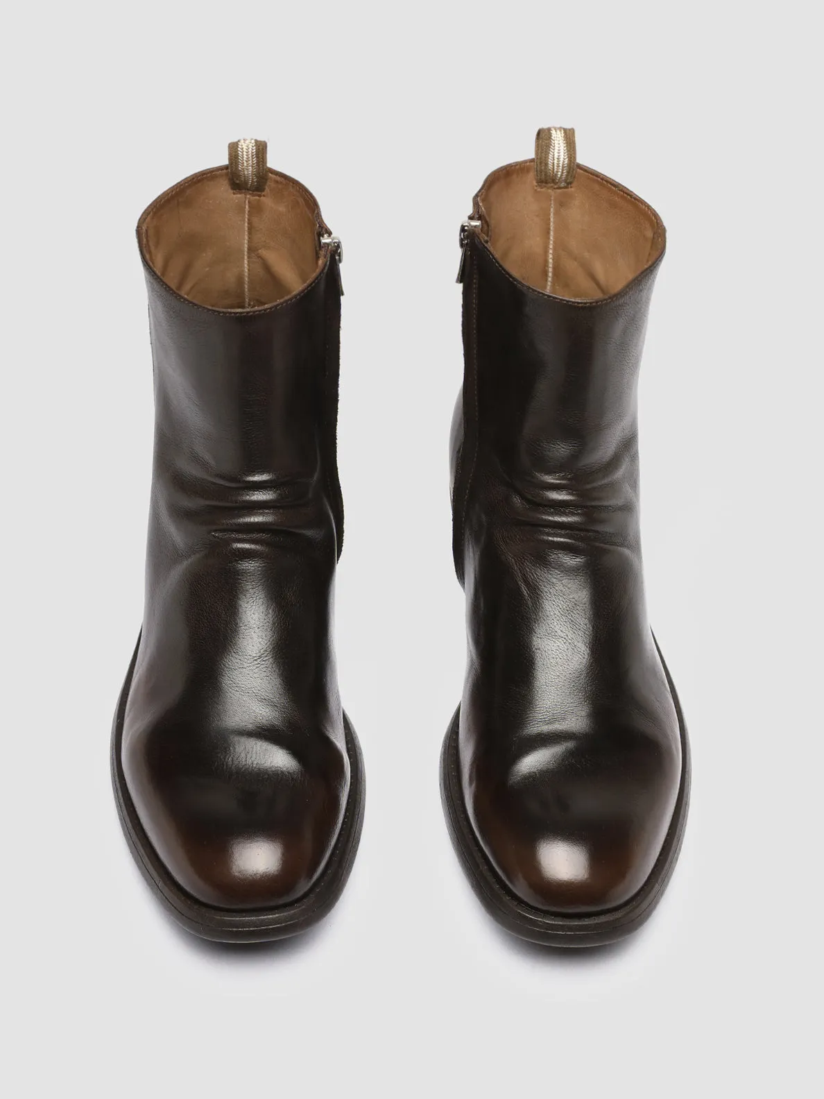 CHRONICLE 058 - Brown Leather Zip Boots sold by Officine Creative product image thumbnail 2