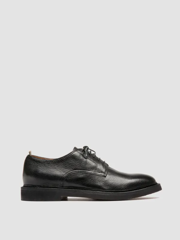 HOPKINS FLEXI 208 - Black Leather Oxford Shoes made by Officine Creative