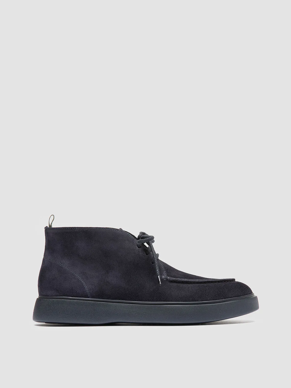 FRAME 002 - Navy Suede Chukka Boots sold by Officine Creative