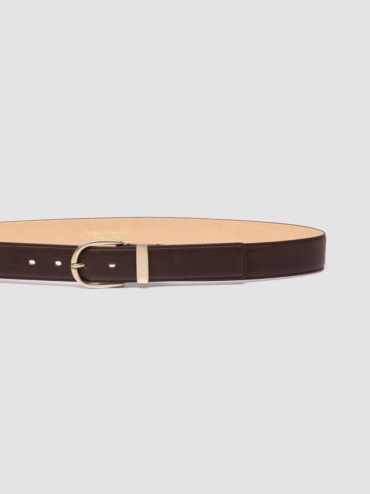 OC STRIP 100 - Dark Brown Leather Belt sold by Officine Creative product image thumbnail 4