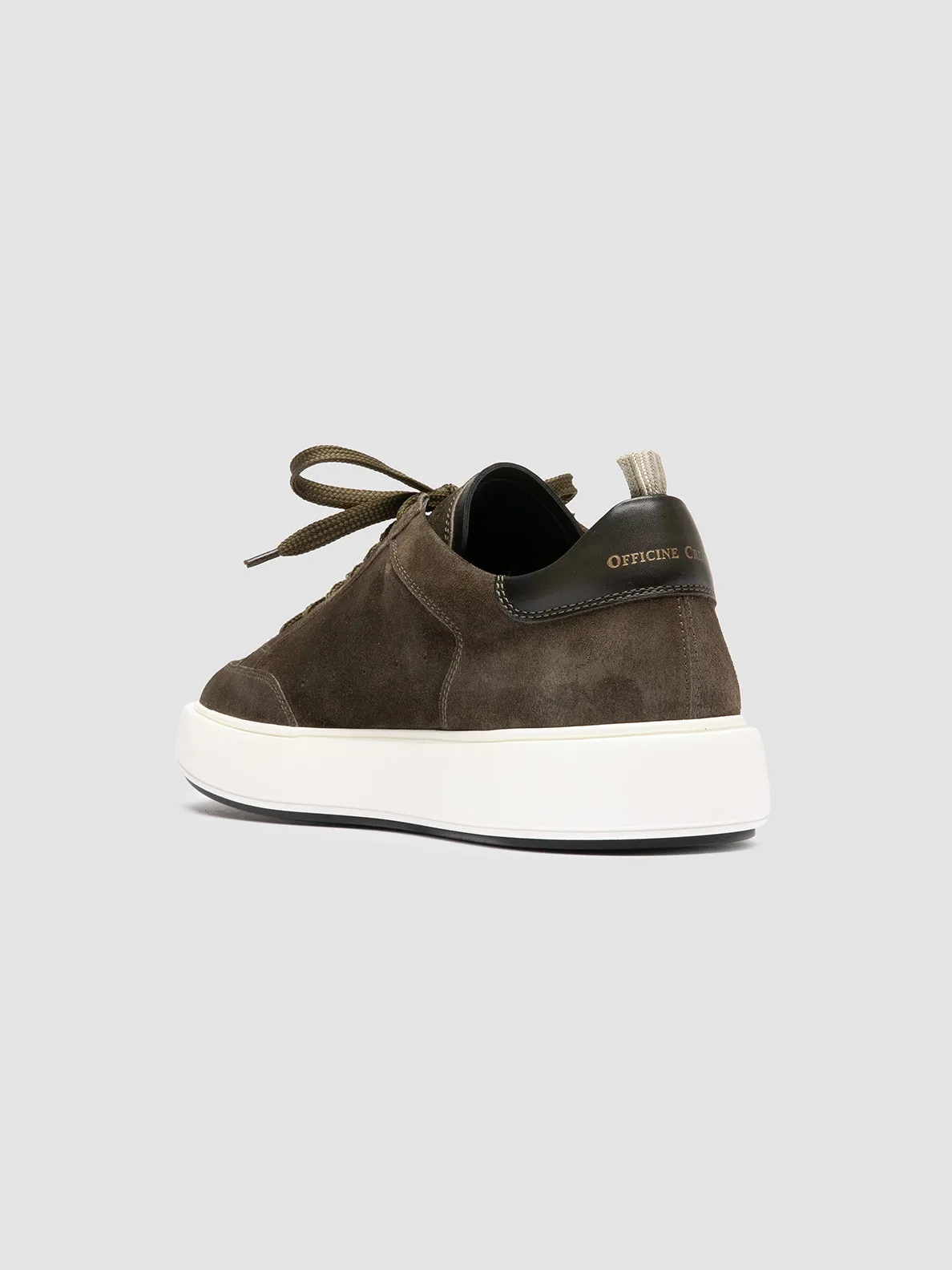 SEQUEL 002 - Green Suede and Leather Low Top Sneakers sold by Officine Creative product image thumbnail 4