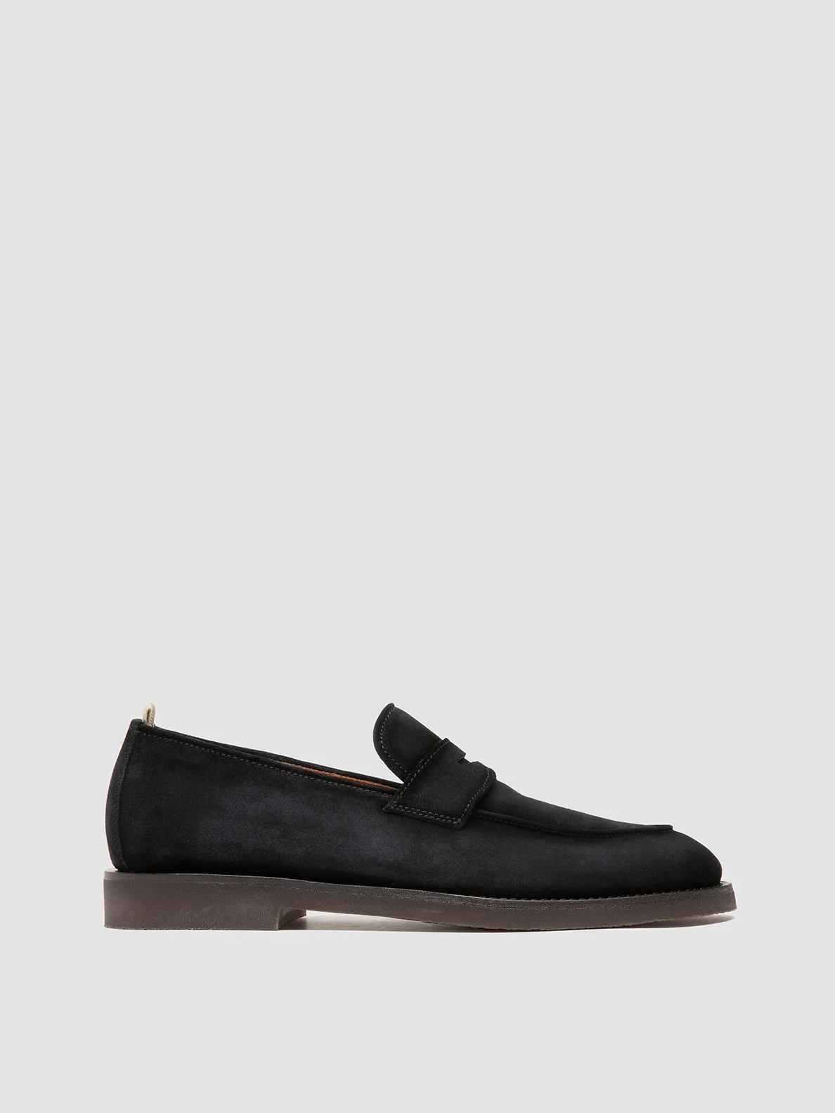 OPERA FLEXI 101 - Blue Suede Penny Loafers sold by Officine Creative