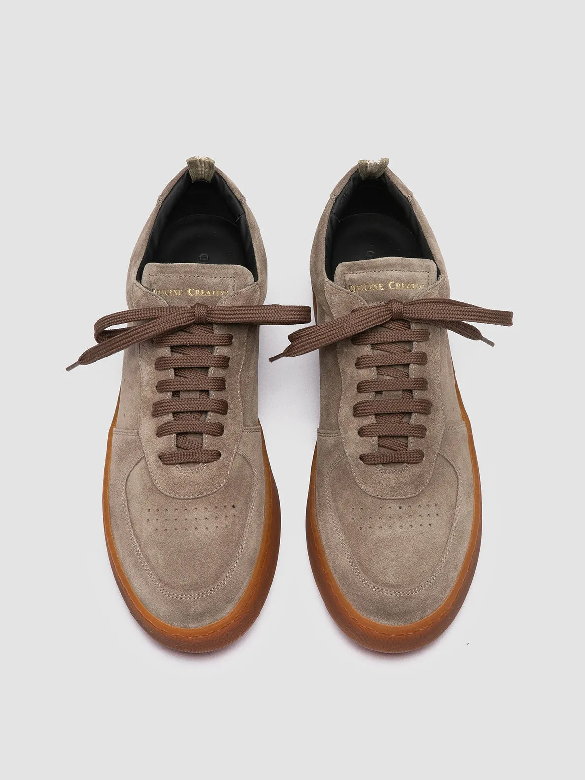 ASSET 001 - Taupe Suede Low Top Sneakers sold by Officine Creative product image thumbnail 2