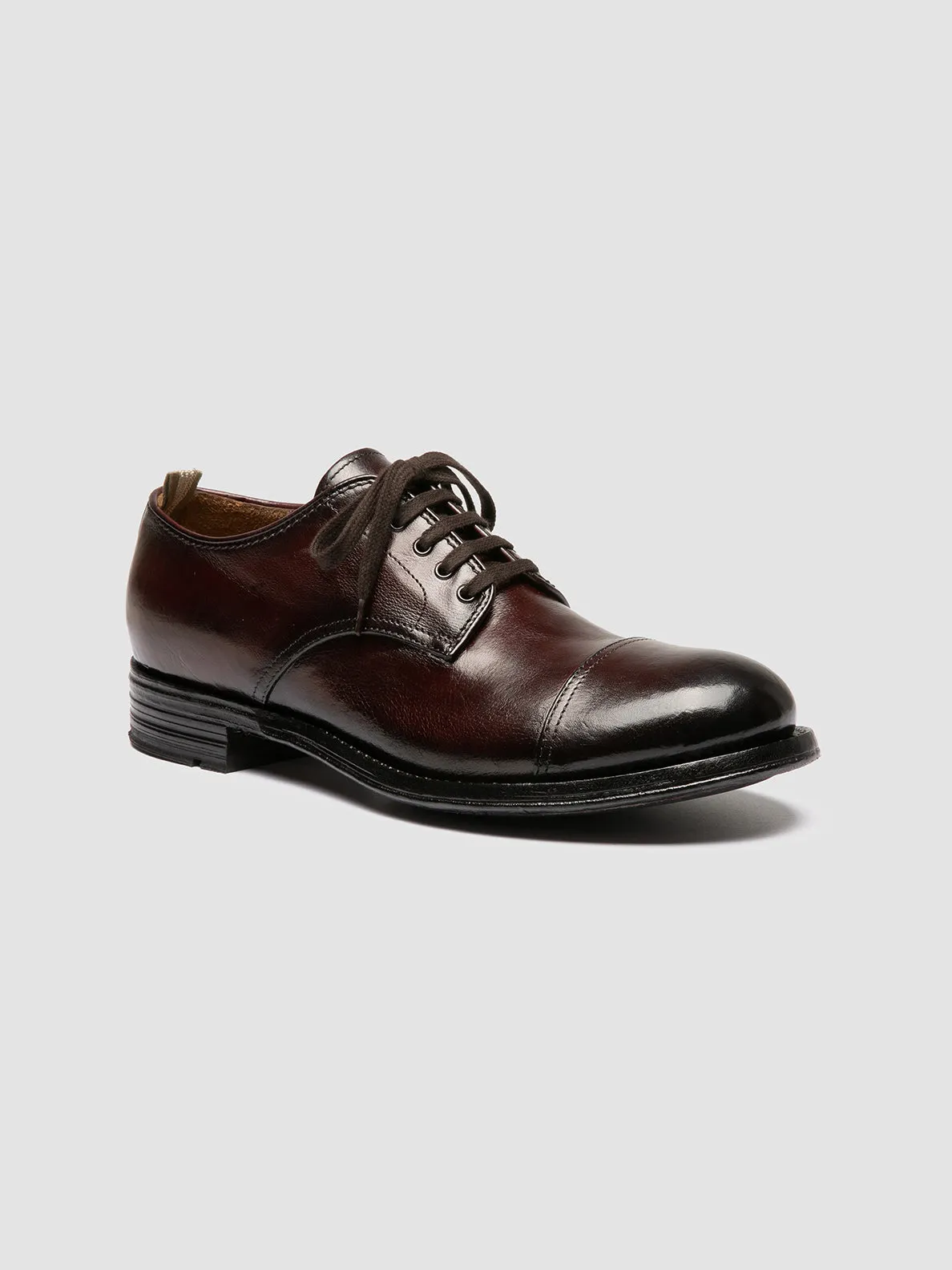 ADMIRAL 008 - Burgundy Leather Derby Shoes sold by Officine Creative product image thumbnail 3