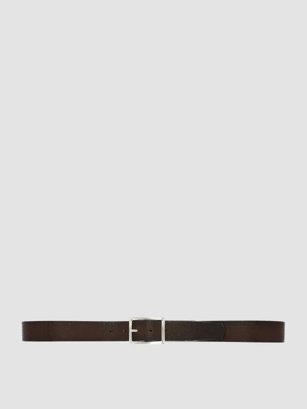 OC STRIP 10 - Dark Brown Leather Belt sold by Officine Creative