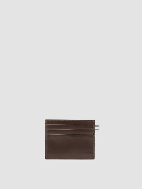 BOUDIN 22 - Dark Brown Leather card holder sold by Officine Creative