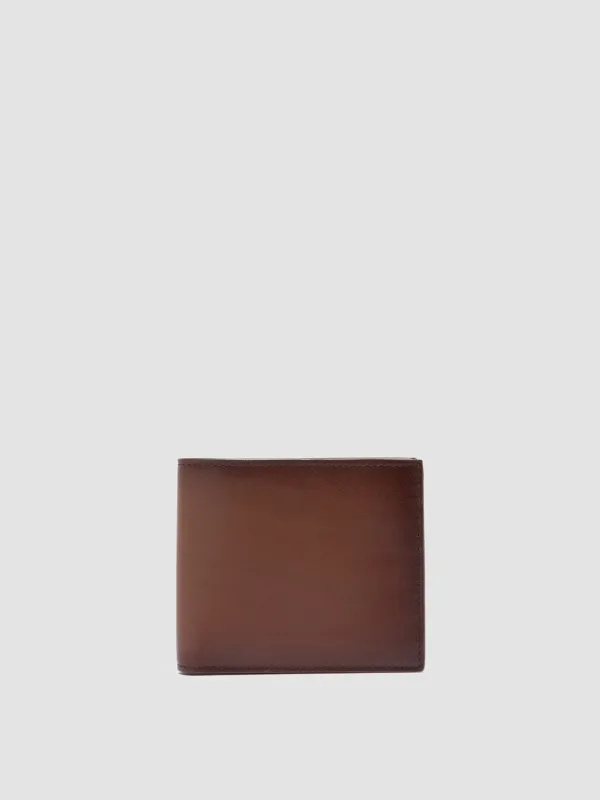 BOUDIN 02 - Light Brown Leather Bifold Wallet sold by Officine Creative
