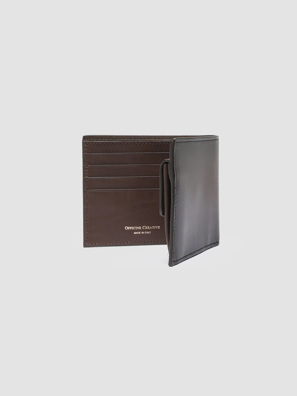 BOUDIN 02 - Dark Brown Leather Bifold Wallet sold by Officine Creative product image thumbnail 3